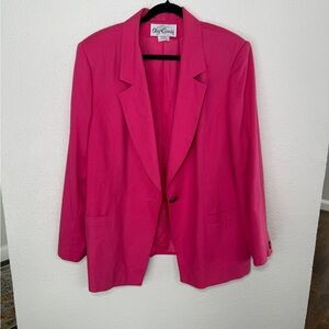Oleg Cassini Bold Fuchsia Blazer